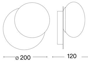 Ideal Lux - Applique a LED NINFEA 1xGX53/9W/230V bianco