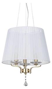 Ideal Lux - Lampadario a sospensione con filo PEGASO 3xE14/28W/230V diametro 40 cm oro