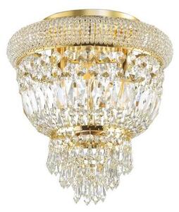 Ideal Lux - Plafoniera di cristallo DUBAI 3xE14/28W/230V diametro 32 cm oro