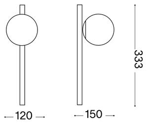 Ideal Lux - Applique a LED BINOMIO 1xG9/3W/230V bianco