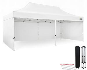 Gazebo per eventi 3x6, tenda impermeabile per feste 330 g/m², struttura in acciaio + 3 pareti