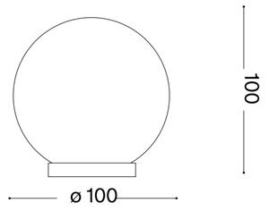 Ideal Lux - Lampada da tavolo LED MAPA 1xG9/3W/230V diametro 10 cm bianco