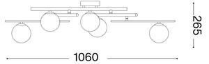 Ideal Lux - Lampadario a plafone LED ATLAS 5xG9/3W/230V bianco