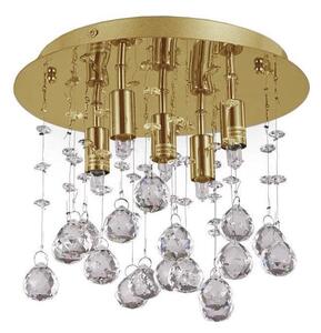 Ideal Lux - Plafoniera LED di cristallo MOONLIGHT 5xG9/3W/230V diametro 26 cm oro
