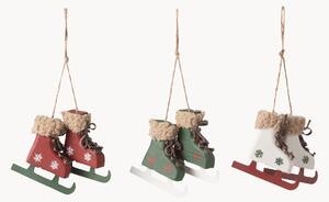 Set di 3 addobbi albero di Natale pattini da ghiaccio Ice Skates