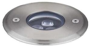 Ideal Lux - Lampada LED segnapasso FLOOR LED/3W/230V diametro 9 cm CRI 90 IP67 cromo