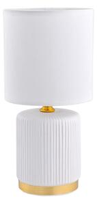 Zuma Line HS8720-WH - Lampada da tavolo 1xE14/40W/230V bianco/oro