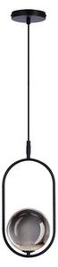 Lampadario a sospensione con filo CORDEL 1xG9/28W/230V nero/fumé nero
