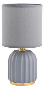 Zuma Line HS8723-GR - Lampada da tavolo 1xE14/40W/230V grigio/oro