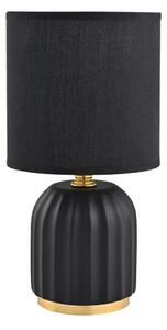 Zuma Line HS8723-BL - Lampada da tavolo 1xE14/40W/230V nero/oro