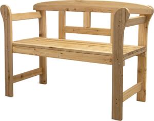 Panchina frisona in legno di pino - 125 x 40 cm - Panchina da giardino in legno