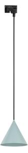 Lampadario su filo per sistema a binario CONO 1xE27/15W/230V nero/menta