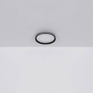 Globo Plafoniera Clarino LED, Ø 36 cm, bianco/nero, acrilico