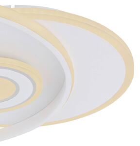 Globo Roderick Plafoniera LED, bianco, lunghezza 54 cm, acrilico, CCT