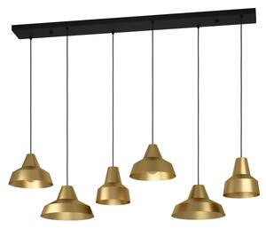 Eglo 390017 - Lampadario a sospensione con filo SAVARNA 6xE27/40W/230V oro