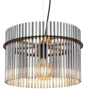 Globo Lampada a sospensione Gorley, Ø 40 cm, grigio fumo, vetro