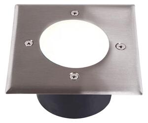 Lampada LED segnapasso MIVO LED/3W/230V 12x12 cm IP67 cromo opaco
