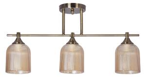Lampadario a sospensione con supporto rigido 3xE14/60W/230V ottone