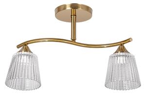 Lampadario a sospensione con supporto rigido 2xE14/60W/230V oro