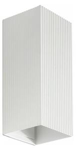 FARO 40565 - Applique SOLE 2xGU10/8W/230V bianco ondulato quadrato
