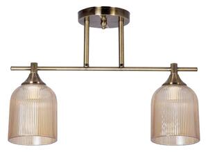 Lampadario a sospensione con supporto rigido 2xE14/60W/230V ottone