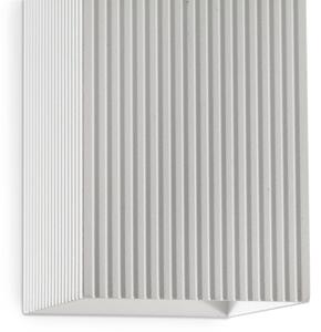 FARO 40565 - Applique SOLE 2xGU10/8W/230V bianco ondulato quadrato