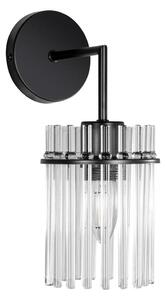 Applique 1xE27/60W/230V nero/limpido