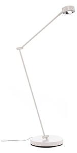 Lampada da terra Lindby Jyla, bianco, lente, 3000K, GX53, ferro
