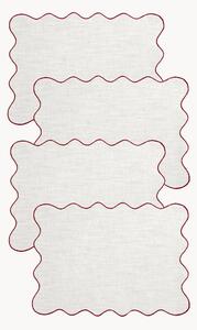 Set di 4 tovagliette americane in cotone Sabina