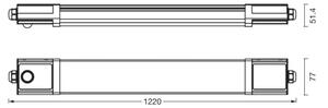 Osram - Apparecchio LED tecnico con sensore SUBMARINE LED/36W/230V 122 cm IP65