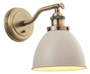 Endon 76330 - Faretto da parete FRANKLIN 1xE14/40W/230V ottone/taupe