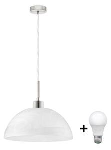 Lampadario LED con cavo 1xE27/60W/230V bianco/trasparente