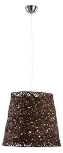Lampadario a sospensione con filo CANNUCIA 1xE27/15W/230V marrone
