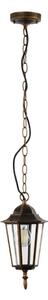 Lampadario da esterno a sospensione con catena ARRAIA 1xE27/15W/230V IP44 patina di bronzo