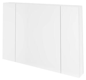 Kolpa NAOMI, mobiletto contenitore con specchio, modello TON 100, colore bianco