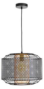 Lampadario a sospensione con filo DENTON 1xE27/40W/230V nero