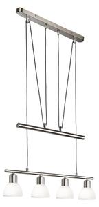 Lampadario LED a sospensione con filo MATTES 4xE14/4W/230V 3000K cromo lucido