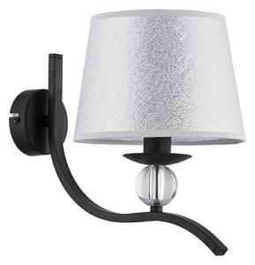Applique BARNI 1xE14/10W/230V nero/argento