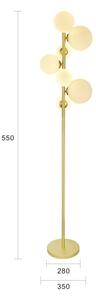 Brilagi - Lampada LED da terra MILLA 7xG9/3W/230V oro/bianco