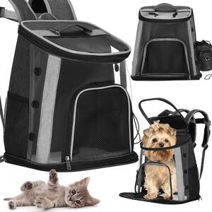 Springos® Transporter per animali domestici Zaino taglia M max. 15 kg Gatti Cani di piccola taglia Conigli