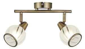 Prezent 14104 - Faretto SIENTO 2xE14/40W/230V ottone