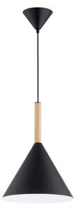 Lampadario a sospensione con filo FUKS 1xE27/15W/230V nero/beige