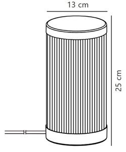 Nordlux - Lampada da tavolo da esterno COUPAR 1xE27/25W/230V nero