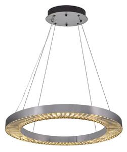 Lampadario LED sospeso a cavo JESI LED/85W/230V 3000K diam. 80 cm argento