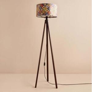 Lampada da terra AYD 1xE27/40W/230V marrone/multicolore