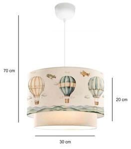 Lampadario per cameretta CANDY 1xE27/40W/230V bianco/multicolore