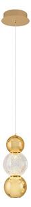 Lampadario a sospensione su cavo CREMONA LED/5W/230V 3000K oro