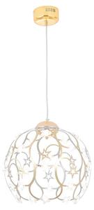 Lampada a sospensione a LED XW813 Gold incl. telecomando, la luminosità è regolabile A+ Lampada per sala da pranzo Lampada per sala da pranzo