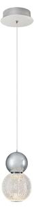 Lampadario a sospensione su cavo CREMONA LED/5W/230V 3000K cromo opaco