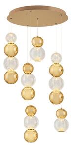 Lampadario a sospensione con cavo CREMONA LED/34W/230V 3000K oro